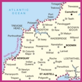 MAP,O/S Newquay & Bodmin (with Download)